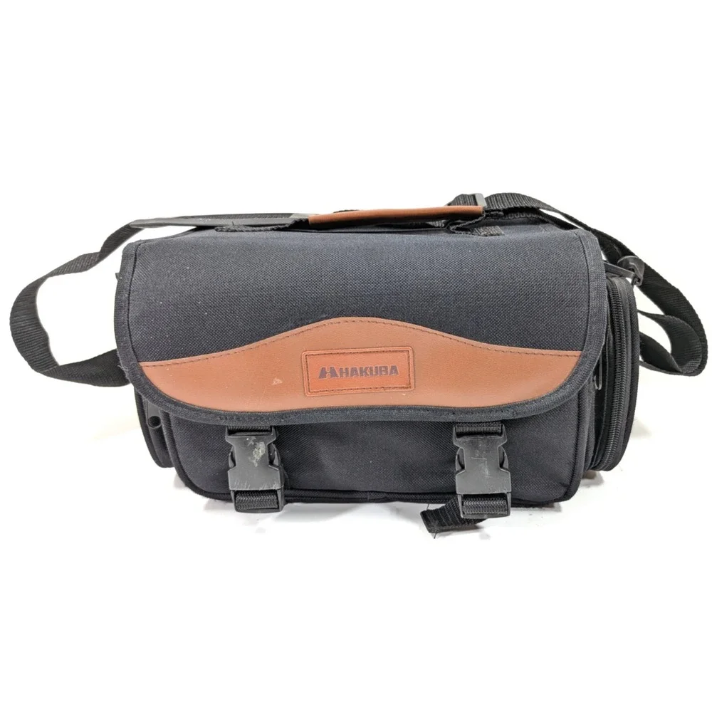 Hakuba Camera Bag Multi Compartments Camera & Shoulder Strap VIntage